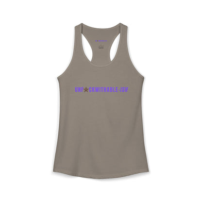 UNF★CKWITHABLE-ISH™ Women's Racerback Tank, 3 Colors Leopard Star