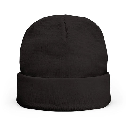UNF★CKWITHABLE-ISH Embroidered Beanie, Black + Purple Printify