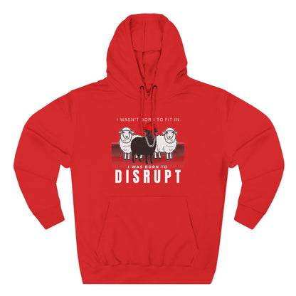 Streetwear Fashion French Terry Hoodie, Black Sheep - Born to Disrupt Edition