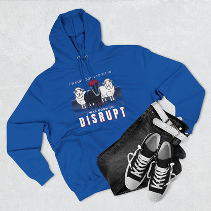 Streetwear Fashion French Terry Hoodie, Black Sheep - Born to Disrupt Edition