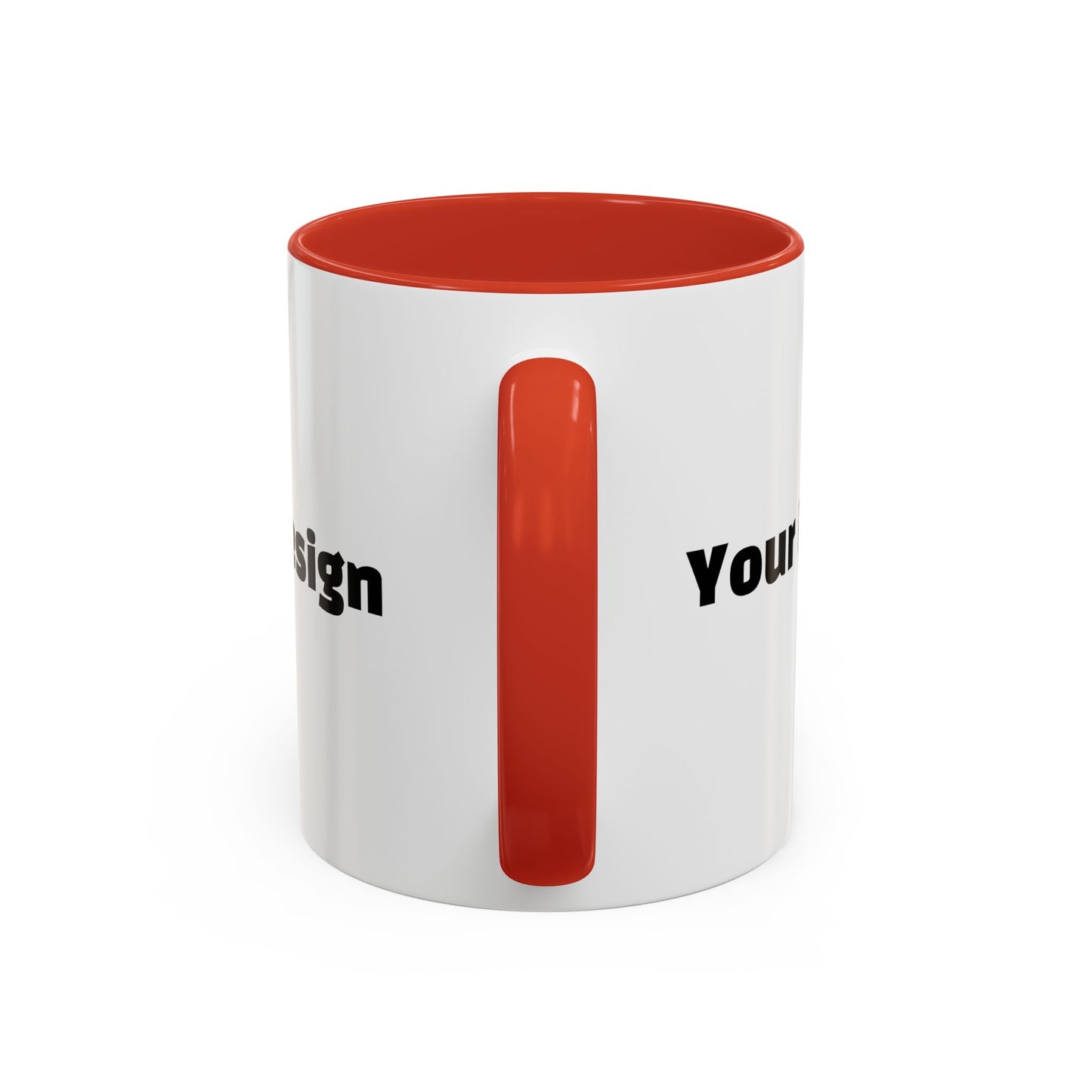Custom Accent Coffee Mug, Personalized Design, Variety Colors