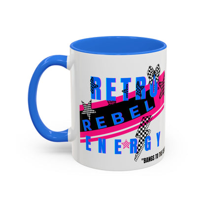 Retro Rebel Mug, 90s Pop Culture Nostalgia, "Bangs to the Ceiling"