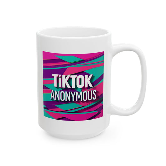 Keramiktasse mit TikTok-Motiv