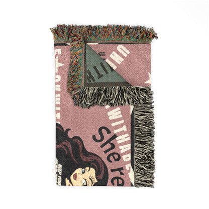 UNF★UCKWITHABLE-ISH™ 
Skarlitt, Woven Blanket/Wall Tapestry