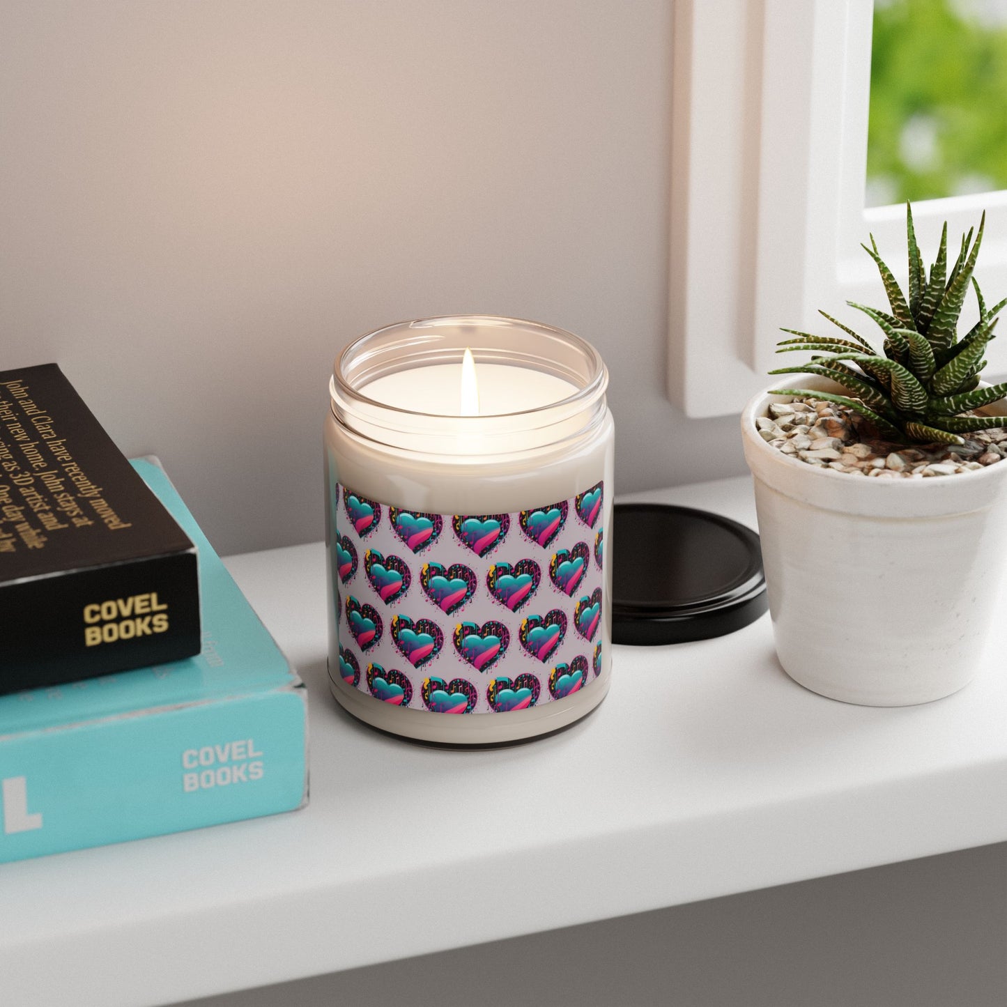 The Bean Grind™ Scented Soy Candle, 9oz Heart Pattern