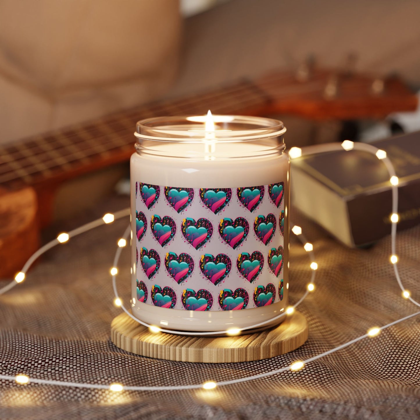 The Bean Grind™ Scented Soy Candle, 9oz Heart Pattern