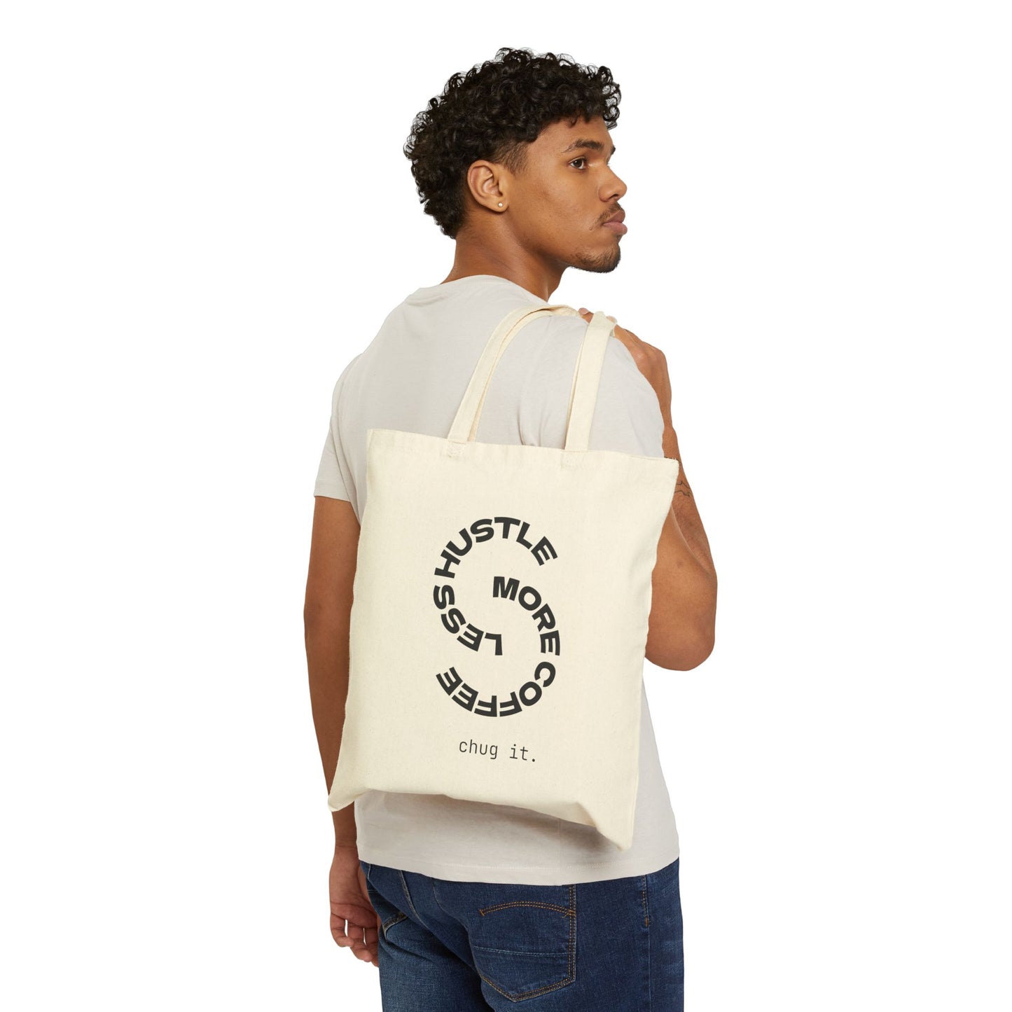 Customizable Premium Cotton Canvas Tote Bag, Summer Accessories, Beach Bag, Travel Bag, Perfect for Hustlers, Baddies & Coffee Lovers