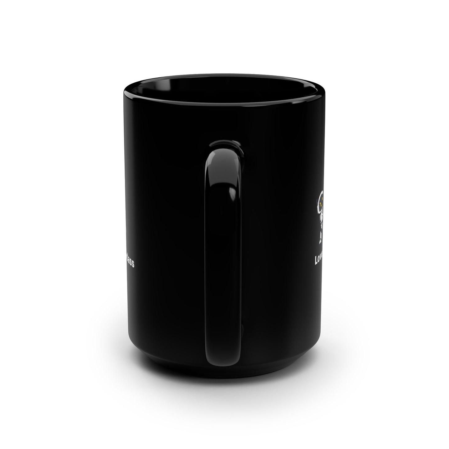 Funny Black Mug, 15oz, AI Love
