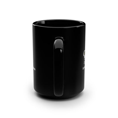 Funny Black Mug, 15oz, AI Love