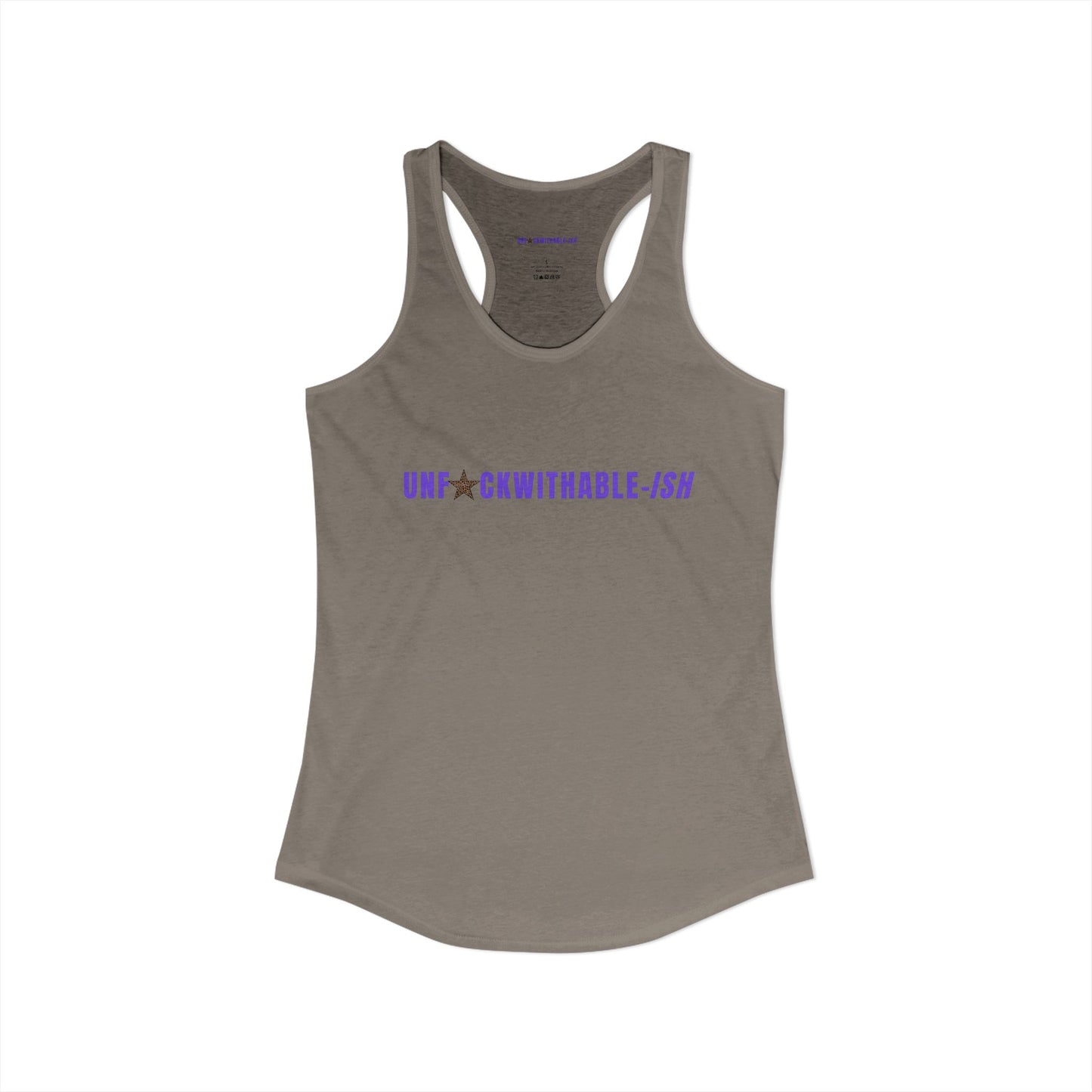 UNF★CKWITHABLE-ISH™ Women's Racerback Tank, 3 Colors Leopard Star