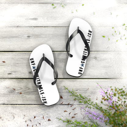 UNF★CKWITHABLE-ISH™ Flip Flops Black/Black Gradient Star