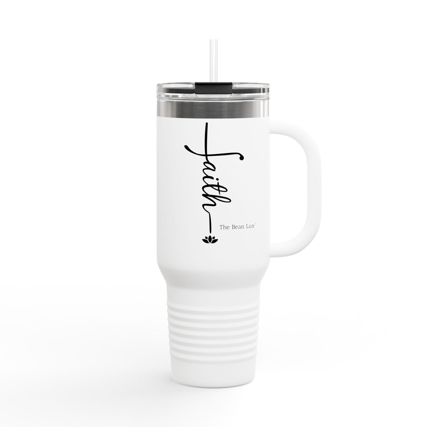 The Bean Lux™ Premium Insulated Travel Mug 40oz, "Faith"- 5 Colors