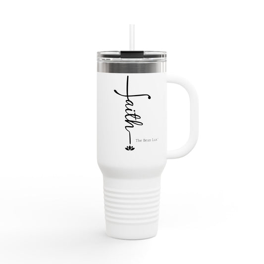 The Bean Lux™ Premium Insulated Travel Mug 40oz, "Faith"- 5 Colors