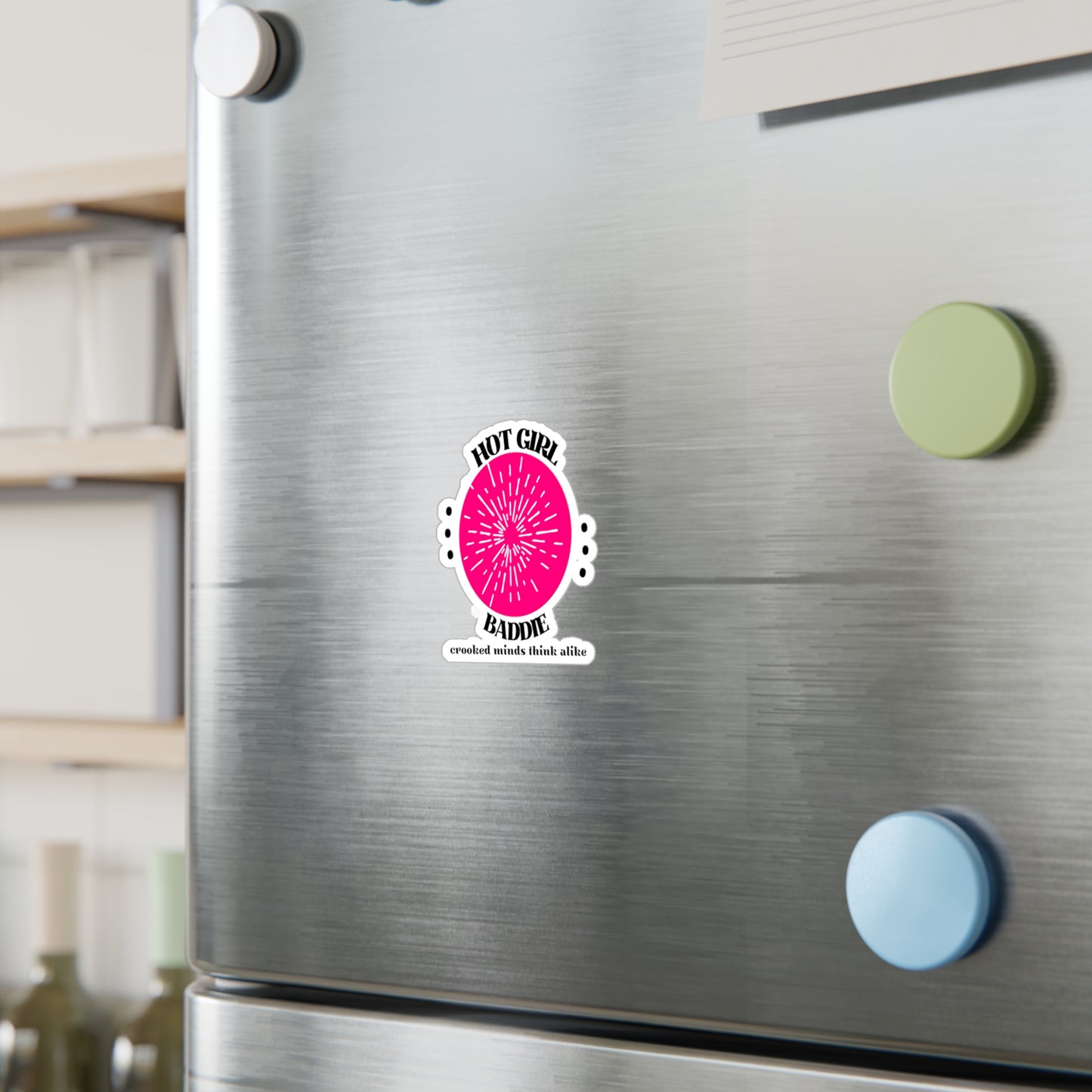 Hot Girl Baddie Vinyl Decal, Trendy Sticker for Self-Expression