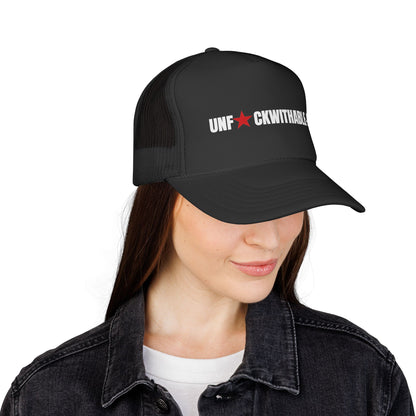 UNF★CKWITHABLE-ISH Trucker Hat, by The Bean Grind