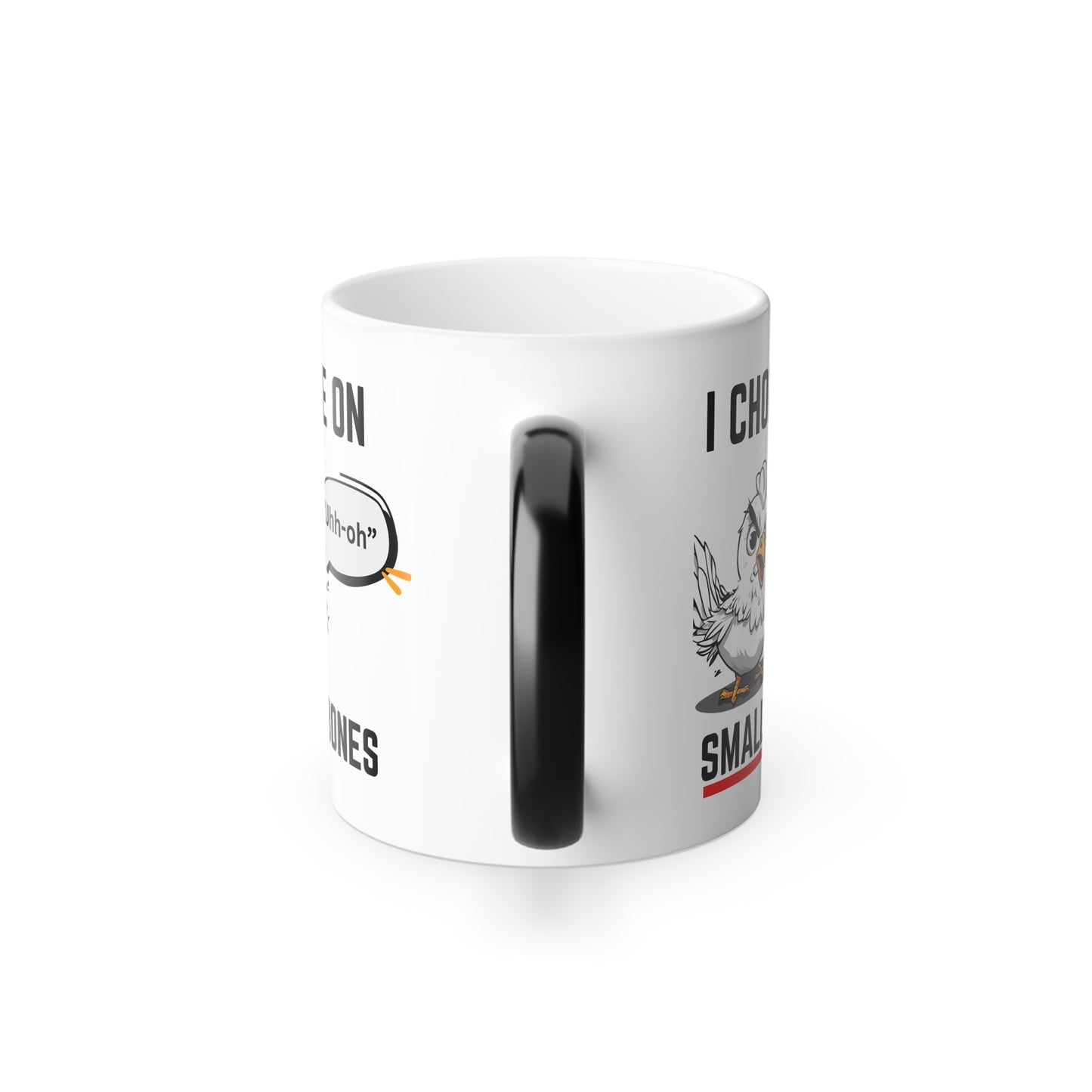 Funny Hidden Message Mug, I Choke On Small Bones - Color Morphing