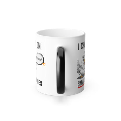 Funny Hidden Message Mug, I Choke On Small Bones - Color Morphing