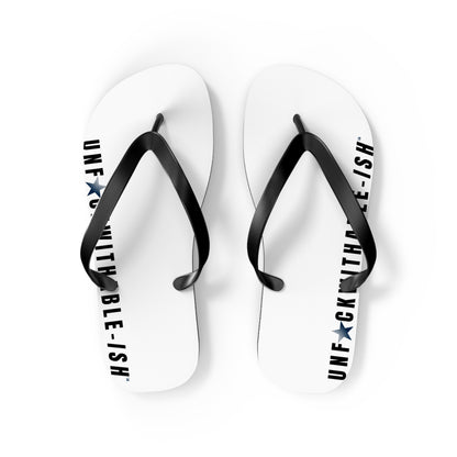 UNF★CKWITHABLE-ISH™ Flip Flops Black/Black Gradient Star