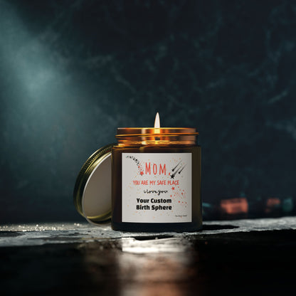 Custom Mug + Candle Bundle For Mom, "You Are My Safe Place" Star Map Gift Set On Sale