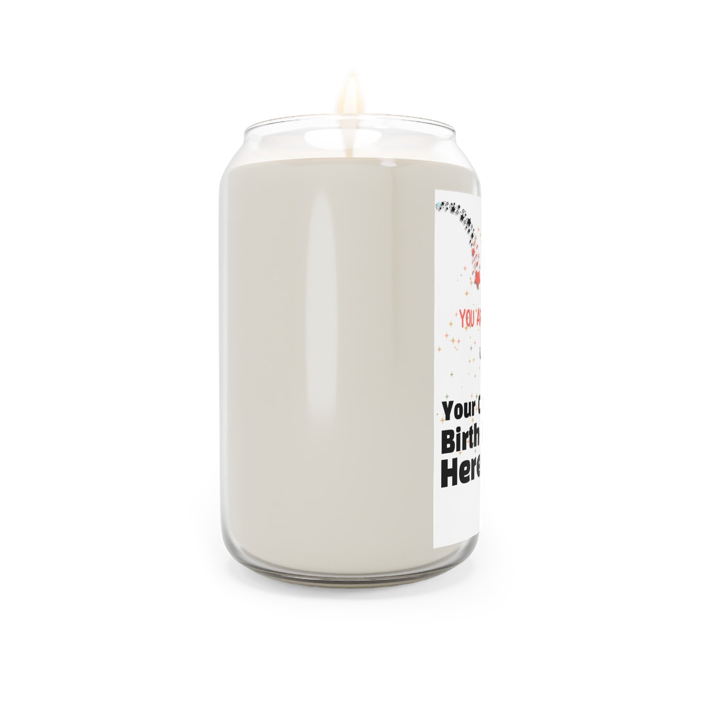 Custom Scented Candle, Mother’s Day Gift, Child’s Birth Sphere, 13.75oz