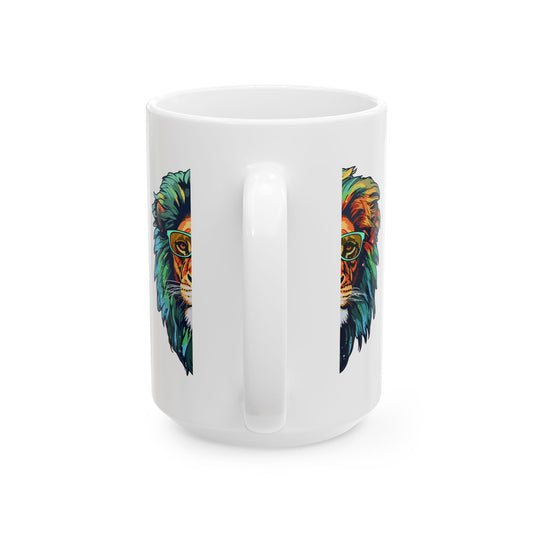 Inspirational Ceramic Mug, Lion Lovers