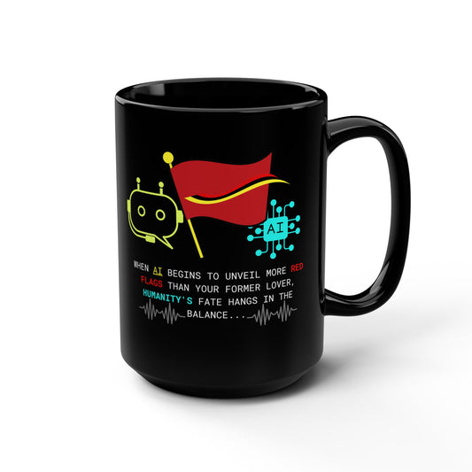 Funny Black Mug, AI & EX'S