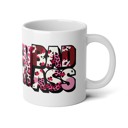 Inspirational Bold Leopard Print Jumbo Mug, 20oz Coffee Cup for Animal Lovers