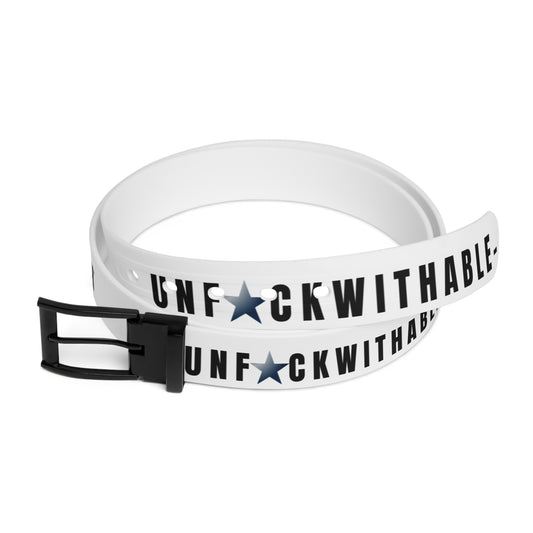 UNF★CKWITHABLE-ISH™ Belt White/Black/Grey Gradient Star