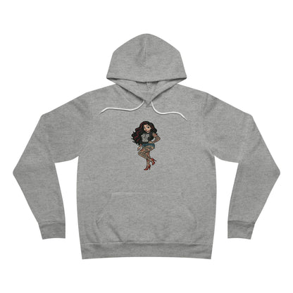 Unisex Hoodie, Medium Weight With Sexy & Savage Tattooed Woman Printify