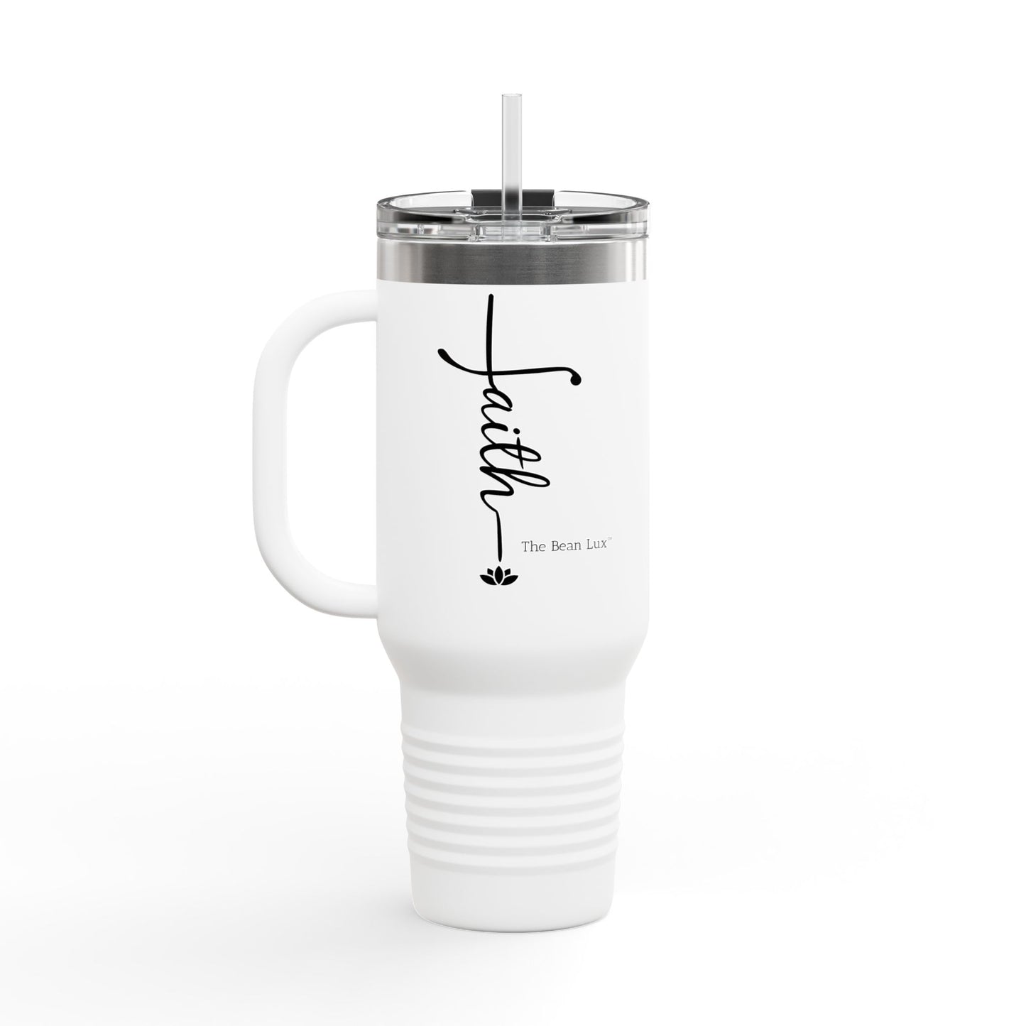 The Bean Lux™ Premium Insulated Travel Mug 40oz, "Faith"- 5 Colors
