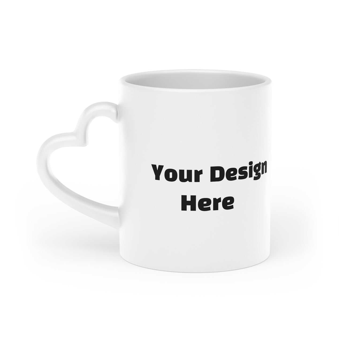 Your Custom Heart-Shaped Handle Mug, Spread Love