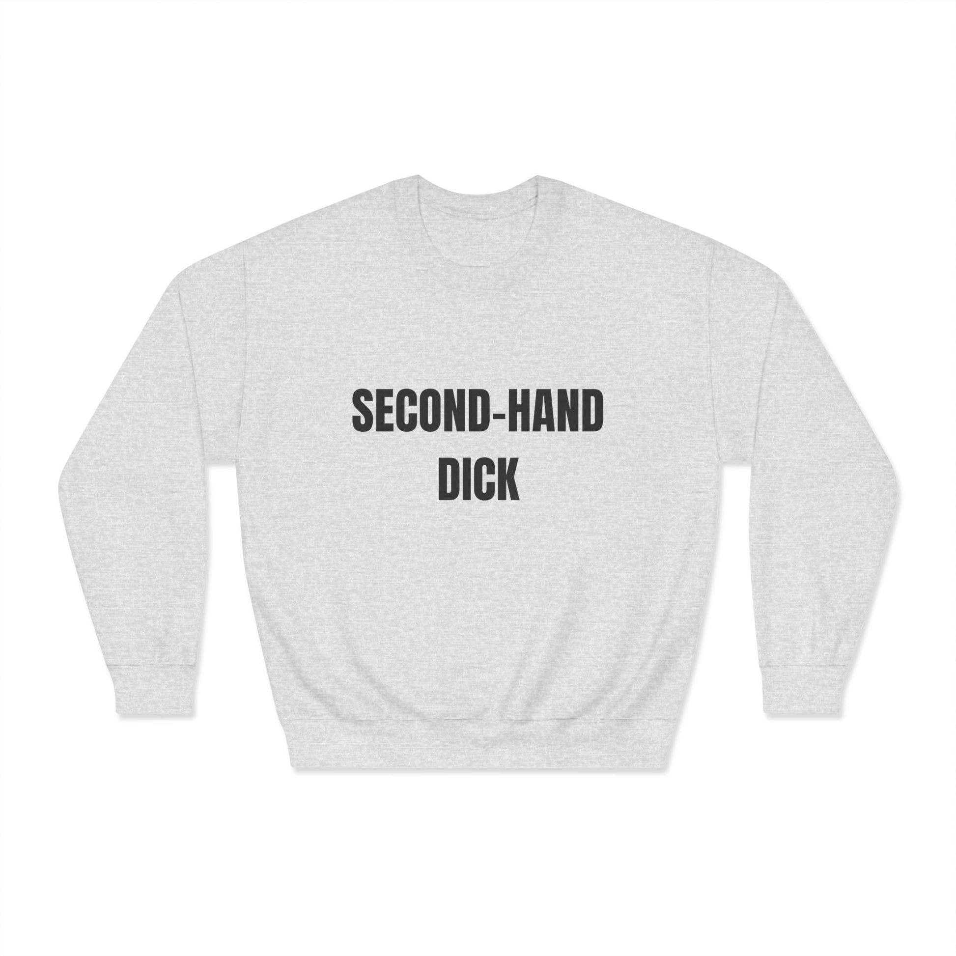 Funny Unisex Crewneck Heavy Weight Sweatshirt - Second-Hand Dick Printify