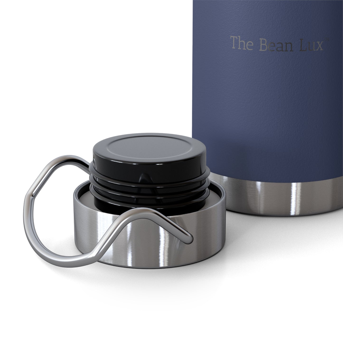 The Bean Lux™ Premium Water Bottle, Copper Vacuum Insulated 22oz - Stylish + Functional, 3 Colors