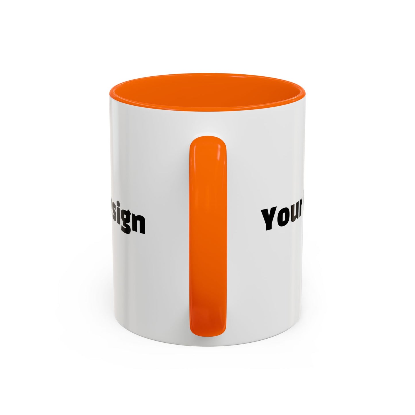 Custom Accent Coffee Mug, Personalized Design, Variety Colors