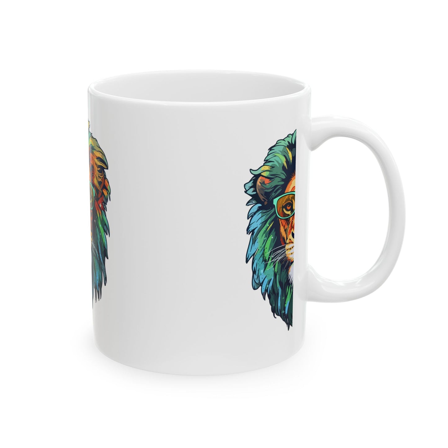 Inspirational Ceramic Mug, Lion Lovers