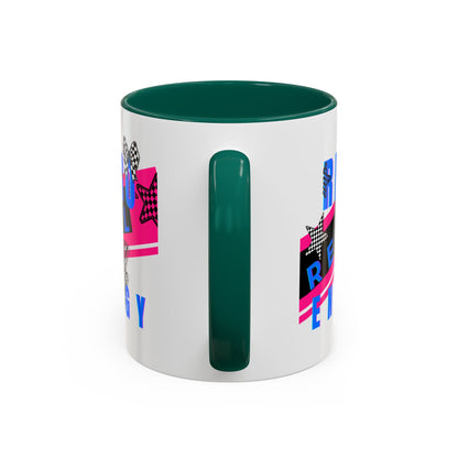 Retro Rebel Mug, 90s Pop Culture Nostalgia, "Bangs to the Ceiling"