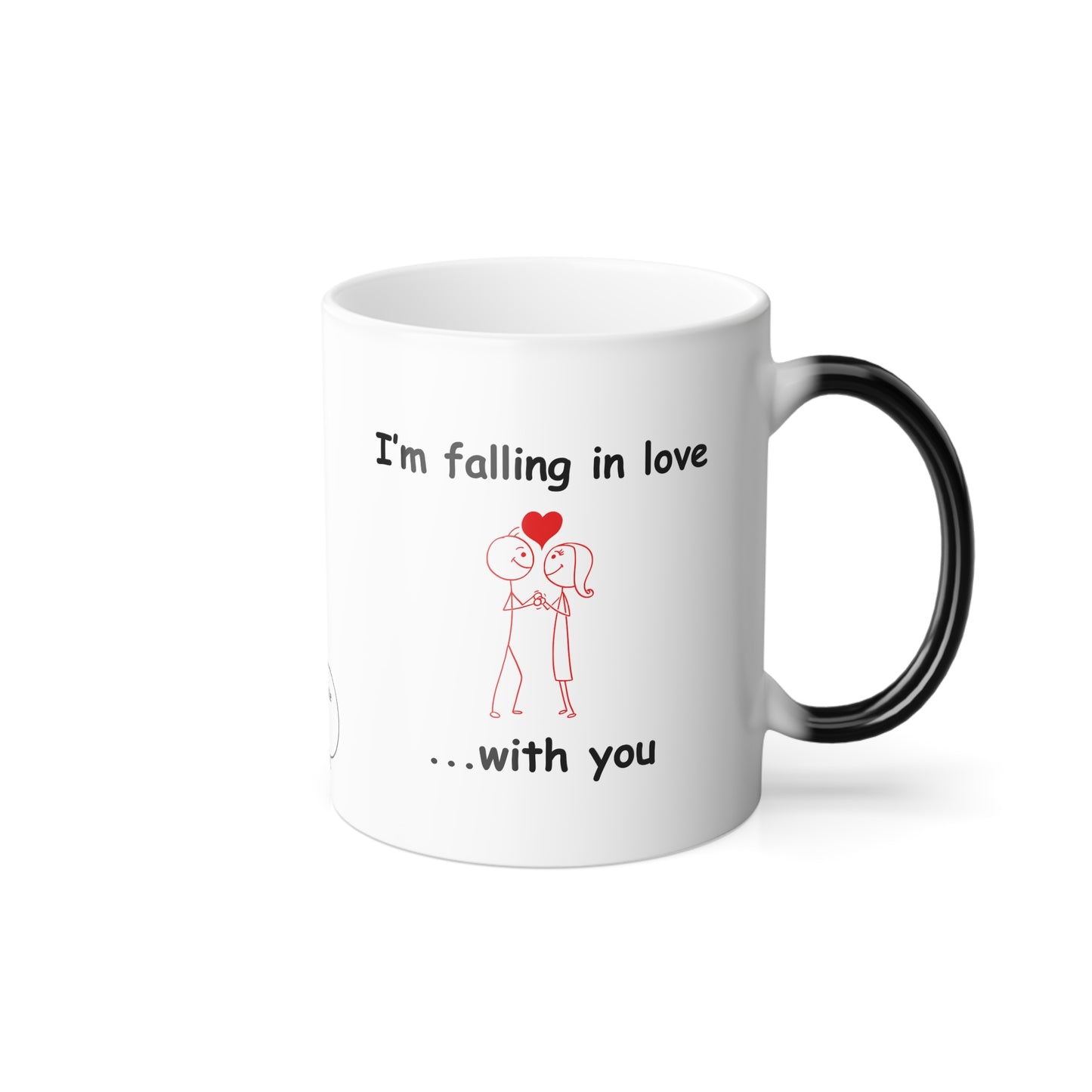 Hidden Message Color Changing Mug, I think I'm Falling In Love - Color Morphing