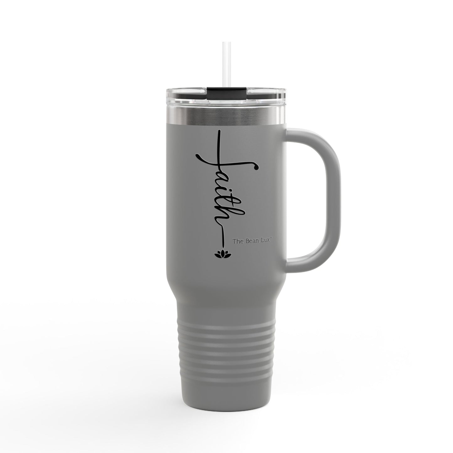 The Bean Lux™ Premium Insulated Travel Mug 40oz, "Faith"- 5 Colors