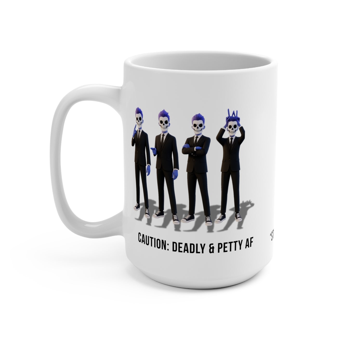 Funny Branded Mug, Ionic Skeleton BeanJamin + His Brothers