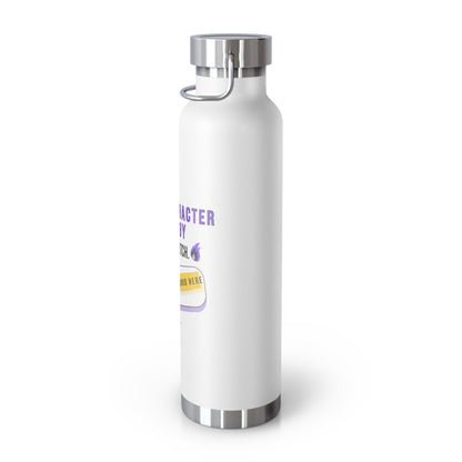The Bean Lux™ Custom Vacuum Insulated Bottle 22oz, Main Character Energy