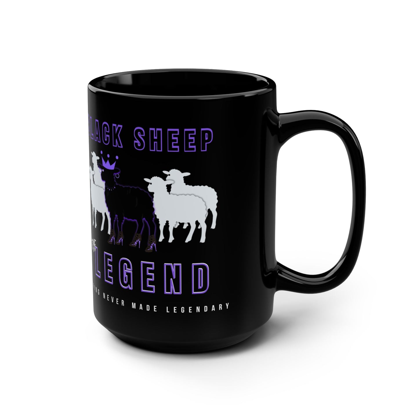 Women's Streetwear Black Sheep Bundle – Cropped Sweatshirt + Mug + Car Air Freshener