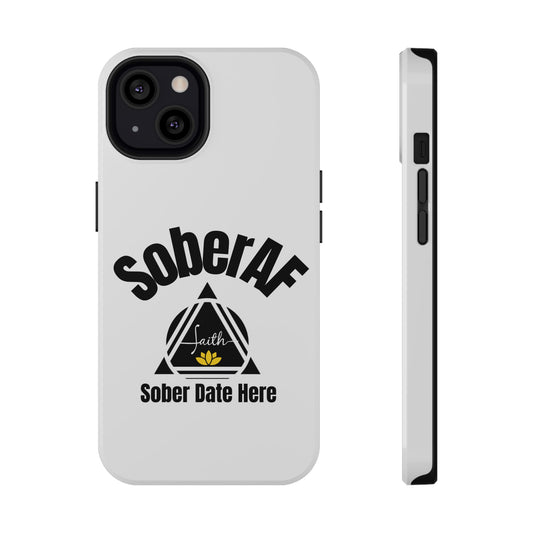 SoberAF Impact-Resistant Phone Case – Custom Sobriety Date Armor