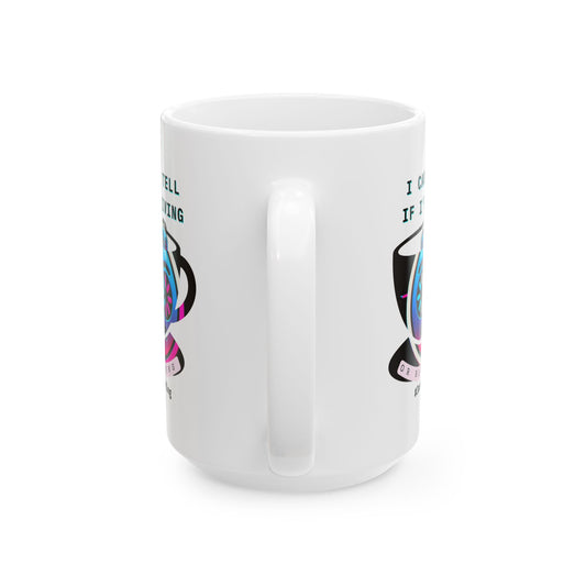Funny Ceramic Mug, Life's Buffering