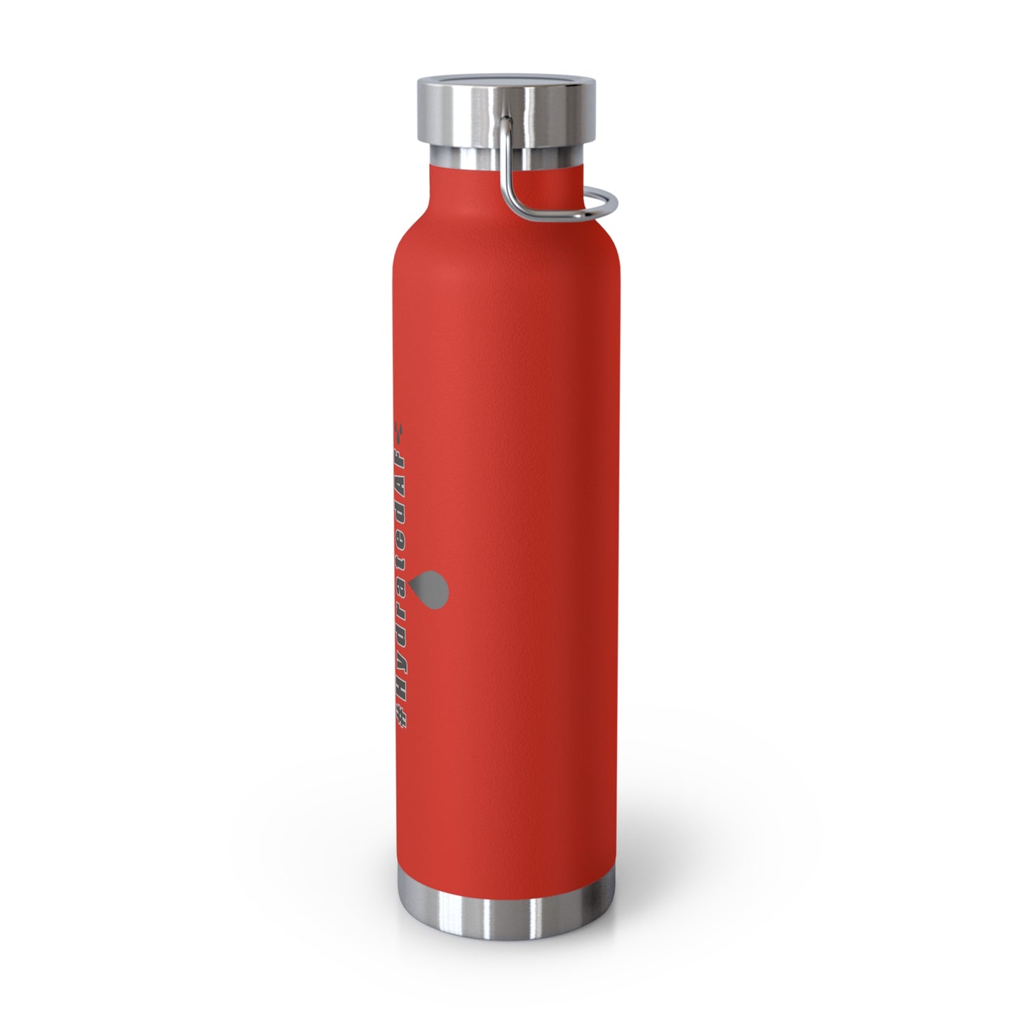 The Bean Lux™ #HydratedAF Custom Copper Vacuum Insulated Water Bottle 22oz, Outdoor Water Bottle, Your Initials