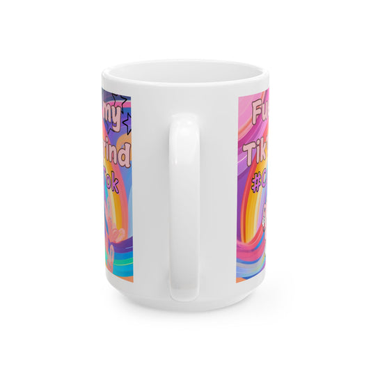 Keramiktasse mit TikTok-Motiv