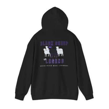 Black Sheep The Legend Hooded Sweatshirt, Unisex Feminine Cut