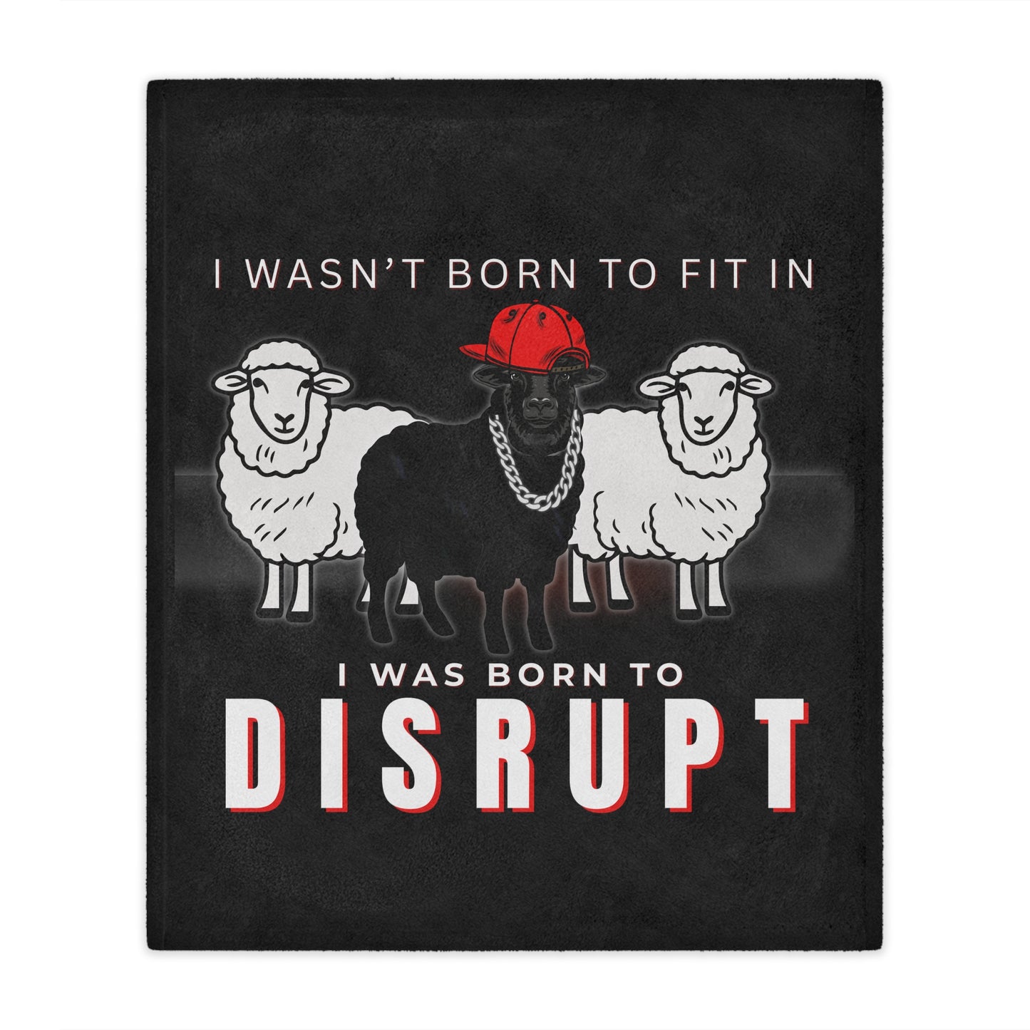 Black Sheep Bundle - Born to Disrupt Edition, Soft AF Minky Blanket + Matching Journal