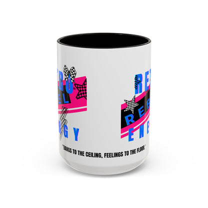 Retro Rebel Mug, 90s Pop Culture Nostalgia, "Bangs to the Ceiling"