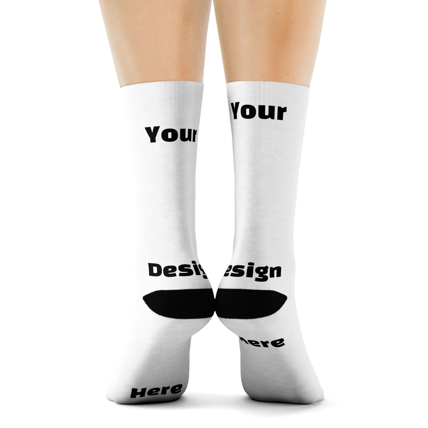 Custom Crew Socks - Fully Personalized, All-Over Print Design