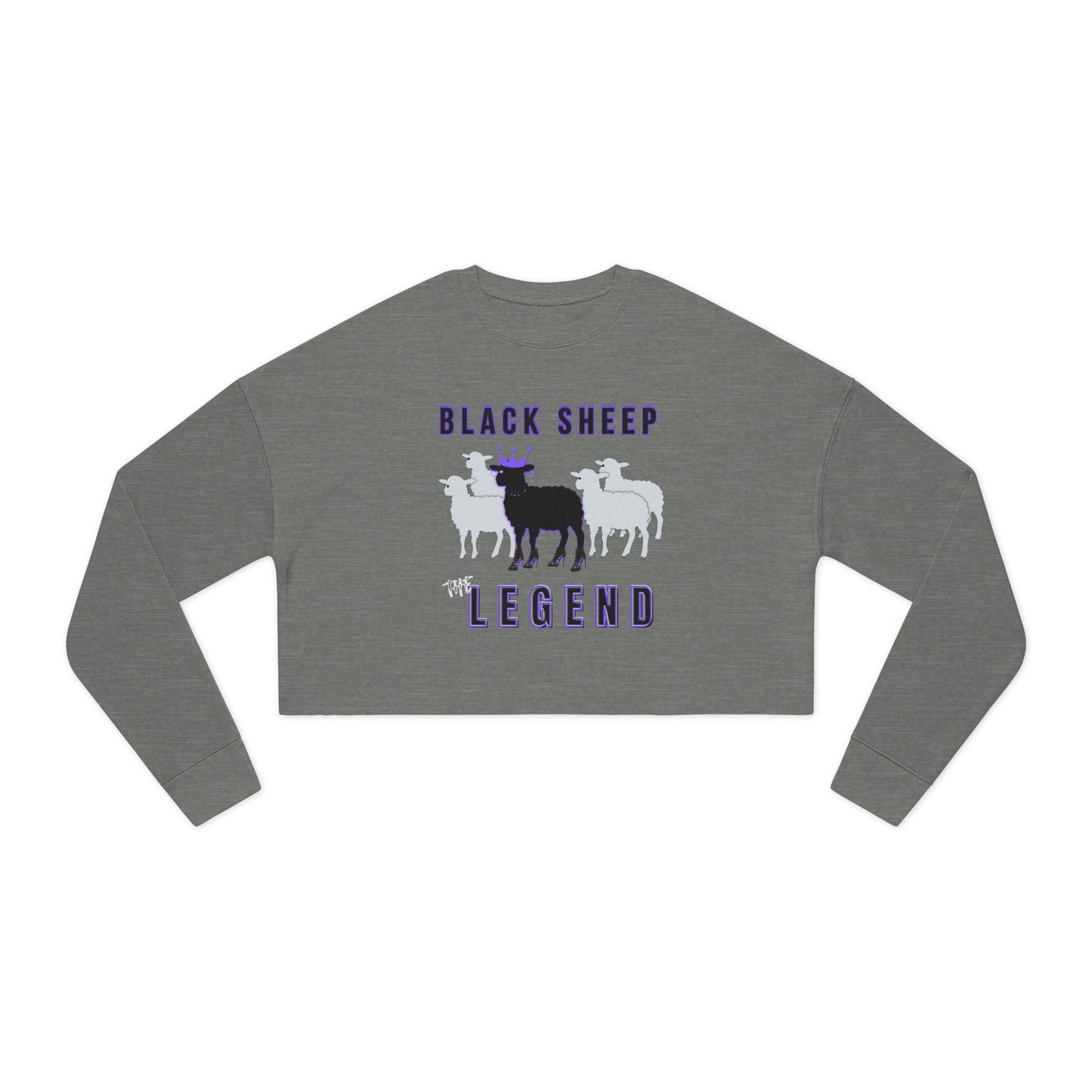 Women's Streetwear Black Sheep Bundle – Cropped Sweatshirt + Mug + Car Air Freshener